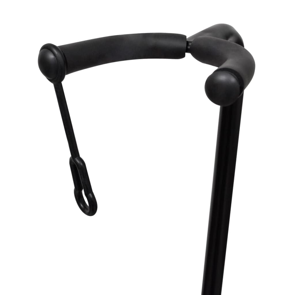 Soporte de guitarra individual ajustable de acero plegable para guitarra acústica, guitarra eléctrica, bajo, con tapas de goma antideslizantes y soporte acolchado, altura 66-80 cm