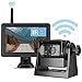 EWAY WiFi Wireless Magnetic Hitch Camera Backup Rear View 4.3 inch LCD Monitor Display for Trailer Hitch Up, Vehicle Reversing, Truck in Bed Camera, Side Viewing, Car Battery Powered Portable Kit