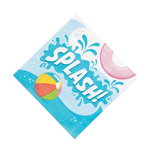 Fun Express Pool Party Lunch Nap - Party Supplies - VBS Vacation Bible School Supplies/Decor - 16 Pieces