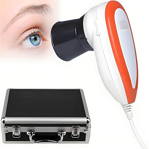 PoiToe Detector de Iris Portátil de 5.0mp, Cámara de Iris Ocular, Cámara de Análisis de Iris por Computadora USB 2.0 con Alta Resolución de 2560x1920 Y Lente de Iris de 30x