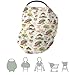 Sweet Farm Animals Life Car Seat Cover for Babies Pig Lamb Horse Chicken Barn Stretchy 5-in-1 Cover Adjustable Car Canopy Breastfeeding Cover Country Farmyard Nursery Breathable Nursing Cover-Up