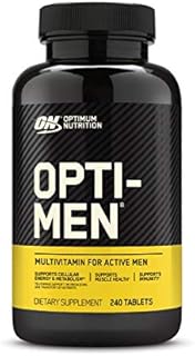 Optimum Nutrition Opti-Men, Vitamin C, Zinc and Vitamin D, E, B12 for Immune Support Mens Daily Multivitamin Supplement, 240 Count (Packaging May Vary)