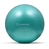 Mounchain Palla Yoga Anti-Scoppio，65 cm,Verde， con Pompa di gonfiaggio ，Extra Spessa e...