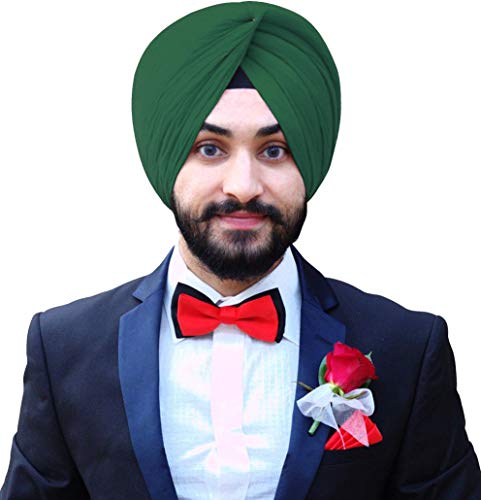 eloria Sikh Traditional Turbans Punjabi Hat Punjabi Pagri Sikh Cotton Voile Turban for Men and Boys