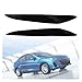 2Pcs Car Front Headlight Eyelids Eyebrow Cover Trim Gloss Black Compatible With Mazda 3 Mazda3 JDM 2010 2011 2012 2013