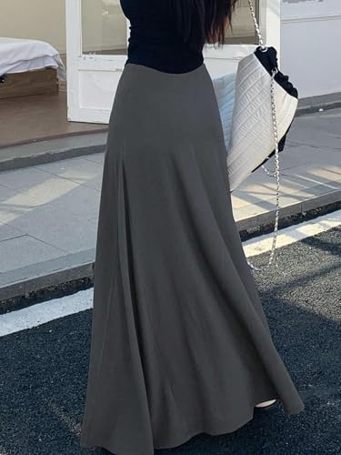 Women's 2025 Summer Casual Long Skirts Long A-Line Skirt3