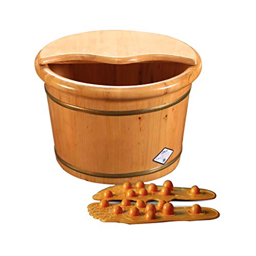 Spa de pies de madera para pedicure con tapa