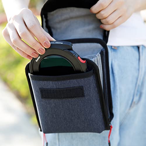 Haida Filter Pouch Camera Lens Filter Case For 6 Filters And 1 Holder With Shoulder Strap Water-Resistant And Dustproof Filter Protection Storage Bag Placing Lens Accessories #TOP6