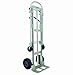 RWM Casters Aluminum Convertible Hand Truck with Loop Handle and Aluminum Center Strap, Pneumatic Wheels, 500 lbs Load Capacity, 61" Height, 14" Width x 7-1/2" Depth