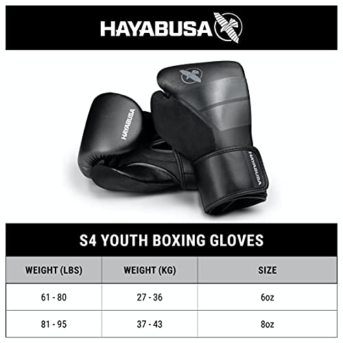 Hayabusa S4 Kids Boxing Gloves For Boys And Girls - White, 8 Oz #TOP5