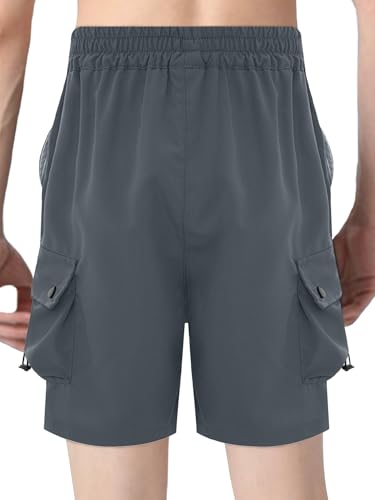 Aislor Kids Boys Lightweight Quick Dry Summer Athletic Cargo Shorts Outdoor Sports Running Hiking Shorts with Pockets2