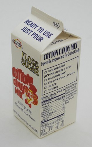 Benchmark USA 82002 Cotton Candy Floss, 3.25 lb., Pink Bubble Gum