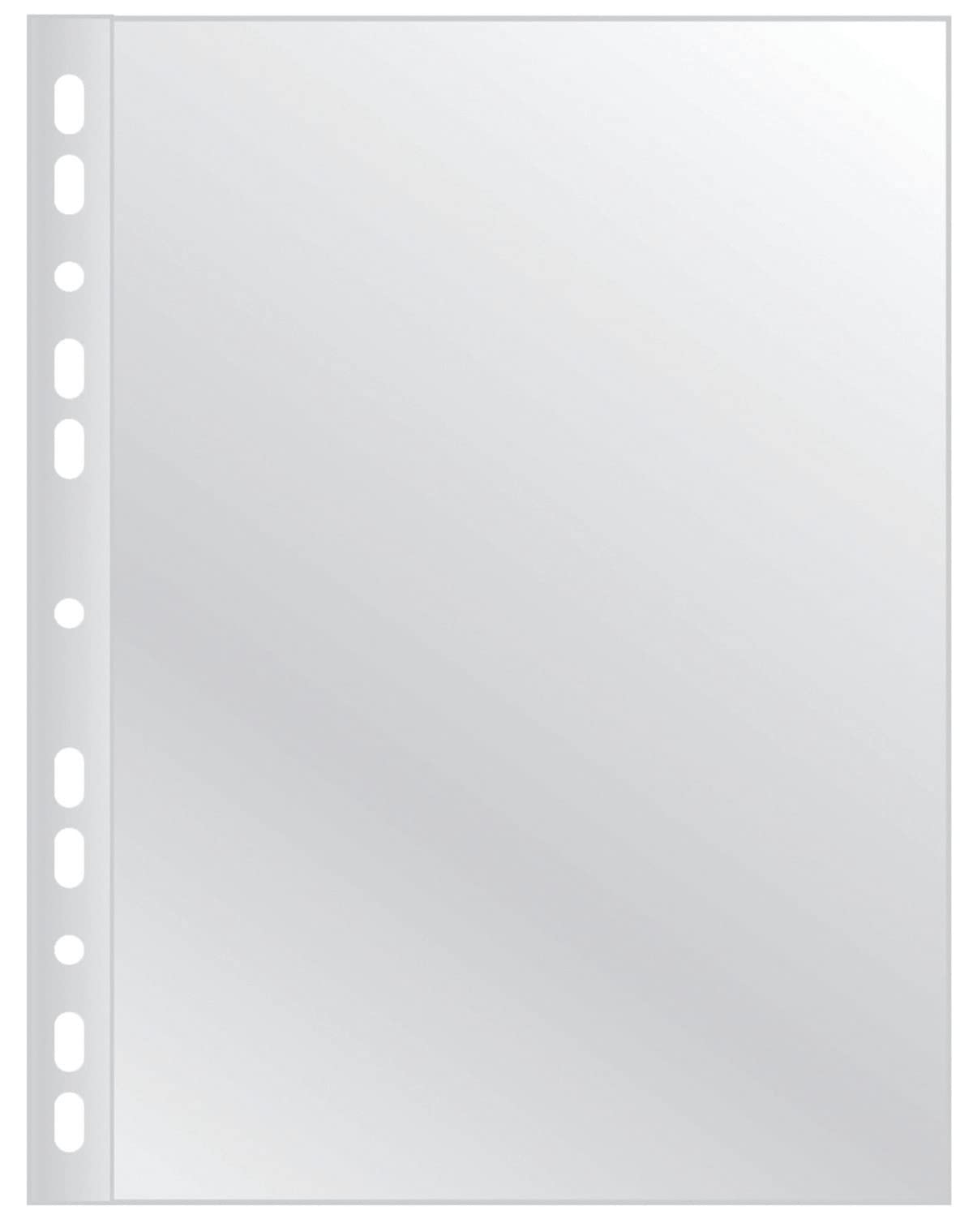 Q Connect KF11192 Prospekthülle/Klarsichthüllen Genarbt A4 100 Stück