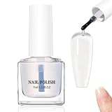2IN1 BASE COAT TOP COAT - WASSERBASIERTE UNTERLACK FÜR FINGERNÄGEL - SCHNELLTROCKNENDE TOP COAT NAGELLACK - LANGLEBIGER KLARER NAGELLACK - GLOSSY UNTERLACK ÜBERLACK NÄGEL FÜR NAIL ART NAGELDESIGN, 7ML