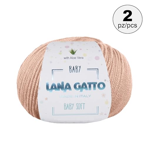 Baby Soft Yarns for Crocheting and Knitting 100% Merino Wool Treated with Aloe Vera - Image 2