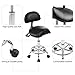 Saddle Stool with Back Support, Rolling Stools with Foot Rest, Ergonomic Backrest Adjustable Height & Angle Salon Stool with Wheels for Salon Spa Tattoo Massage