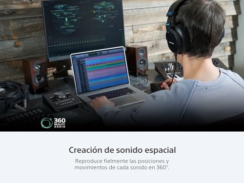 Image of (Refurbished) Sony Mdr-Mv1, Audiophile Headphones for Mixing and Mastering, Studio Monitor Sound for Neutral Frequency Response, Excellent Wearing Comfort, Spatial Sound Creation - Over Ear