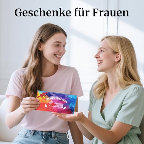 Linkax 8 Stück Shower Steamers Aromatherapie, Geschenke für Frauen/Frau/Freundin, Muttertagsgeschenk für Mama, Entspannung Kleine Geburtstagsgeschenk, Weihnachtsgeschenke