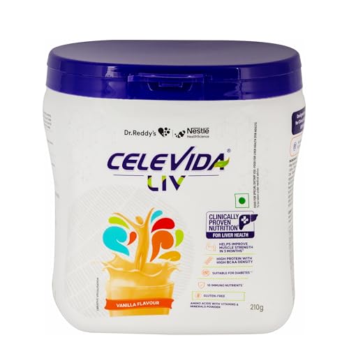 Dr.Reddy’s Celevida Liv | Nutrition Drink for liver health | Vanilla Flavour- 210g