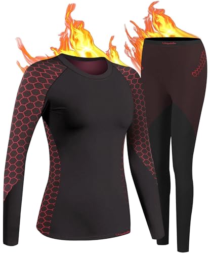 UNIQUEBELLA Thermo Unterwäsche Damen, Skiunterwäsche Atmungsaktiv...