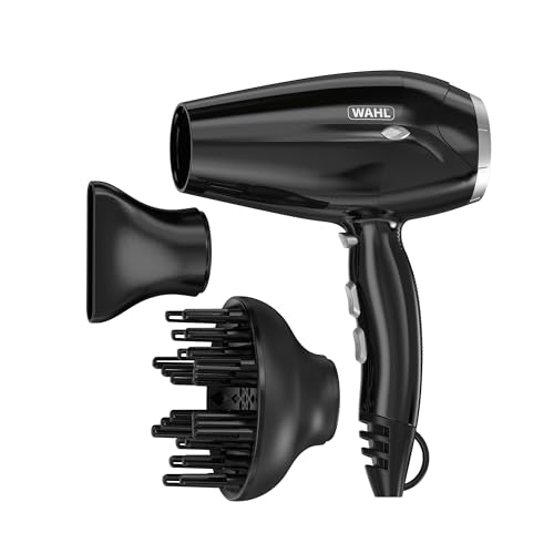 WAHL Power Shine Dryer, pulsante Cool Shot, 3 impostazioni di calore e 2 velocità, temperatura regolabile, flusso d'aria Quick Dry, asciugatura rapida, valorizzazione di ricci e onde.