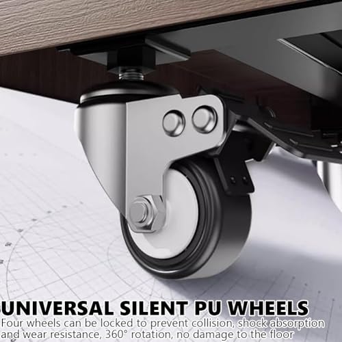 Carro móvil de TV estilo madera para 32 a 80 pulgadas miniatura 4