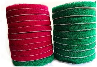 20 Pieces Scrub Pads Drill Power Brush Tile Scrubber Scouring Pads Cleaning Kit Including 2 Kinds of Abrasive Buffing Pads Replacement for Home Kitchen House Indoor Outdoor Cleaning (5 Inch)