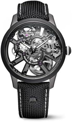 Maurice Lacroix Masterpiece Skeleton Label Noir Watch | 43mm | Black | MP7228-DLB04-090-2