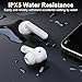 AHORALA Active Noise Canceling Wireless Earbuds，Big Bass Stereo Sound 4Mic ENC AI Clear Calls With Low-latency For Phone&Pad&TV，40H Playtime LED Display，IPX5 Waterproof Earphones，Bluetooth 5.4 Earbuds