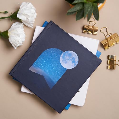 Image of The Confetti Square Notebook | 6 inch x 6 inch (15 x 15 cm) | Compact Diary with 80 GSM | Acid-Free Paper | Premium Quality Journal for Daily Planning, Task Management, Note-Taking & Creative Journaling, Durable & Stylish Design (Talking To The Moon)
