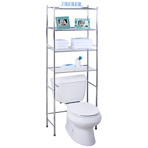 Honey-Can-Do 4-Tier Space Saver Shelf, Chrome, 24.02" L x 11.02" W x 67.72" H, BTH-05281 Cover