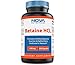 Nova Nutritions Betaine HCL with Pepsin Digestive Enzyme 648 mg 250 Capsules - Tested For Quality and Safety, Gluten Free and Non-GMO