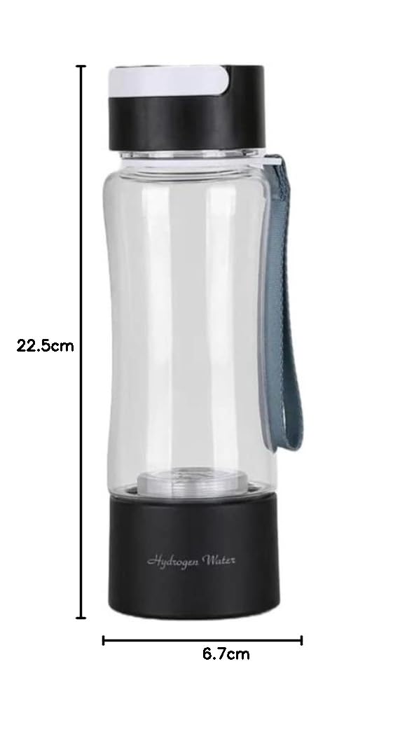 Hydrogen-1® Wasserstoff Original Wasser generator 400ml Japanische SPE-membran Wasserstoff-Inhalation, Schwarz