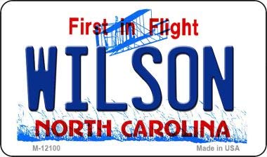 SMART BLONDE Wilson North Carolina State Novelty Metal Magnet M-12100