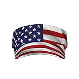 Cute Funny USA Flag Hat Women Men Adjustable Flag Sport Sun Visor Hat Summer Fashion Sun Cap Beach Flag Hat