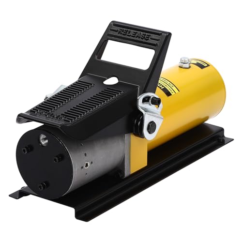 Lufthydraulik Pumpe Pneumatische Hydraulikpumpe, 10000PSI Pneumatische Hydraulische Fußpumpe Drucklufthydraulische Fußpumpe Hydraulikpumpe mit Schlauch, Luftschlauch Luft-Hydraulikpumpe