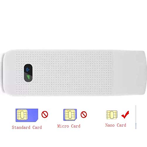 4G WiFi Modem LTE Mobile Hotspot Wireless Network Adapter WiFi Router Modem Stick with sim Card Slot Plug and Play for for Win 2000/2003 / Xp/Vista / 7/10, Linux