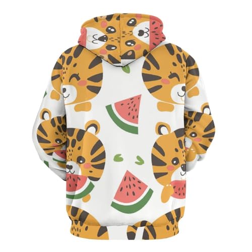 Sweat pastèque tigre pour rester au chaud avec un style unique en taille S - 4