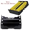 18650 Battery Case Holder, 5 Pack 3 Slots x 3.7V DIY Battery Storage Box, in Parallel Black Plastic Batteries Case with Pin for 3 x 18650