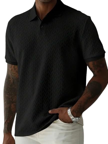 Trillion Jaqquard Men’s Polo T‑Shirt Review – 75% OFF, Best Price, Buy Now