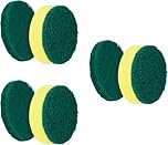 Sponge Brush Heads (6 Units) for Electric Spin Scrubber | Designed for Cleaning Smooth Surfaces
