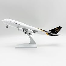 12 inches 30 cm UPS b747 Airplane Model Kit Resin Aircraft Model with Table Stand for Aviation Enthusiast Gift or Display Decorations