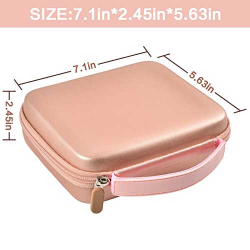 Case Compatible With Hp Sprocket 3X4 Instant Photo Printer, Storage Holder Carrying Organizer With Mesh Pocket For Zink Paper, Photo Album, Markers, Sticker And Other Accessories (Box Only) -Rose Gold #TOP5