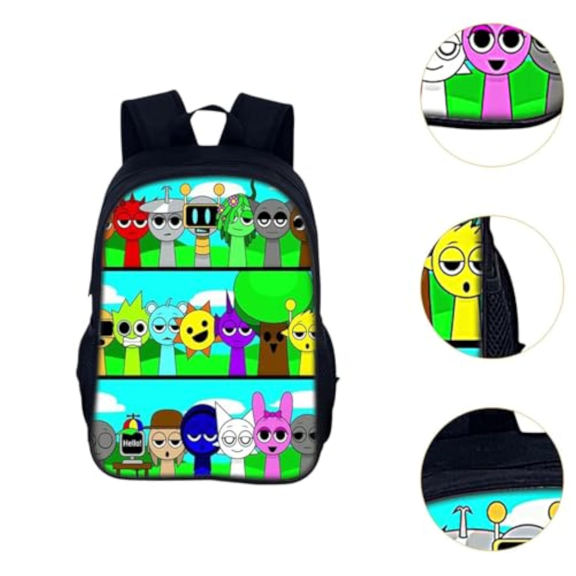 Kids Anime Shoulder Backpack, Travel Bag for Students