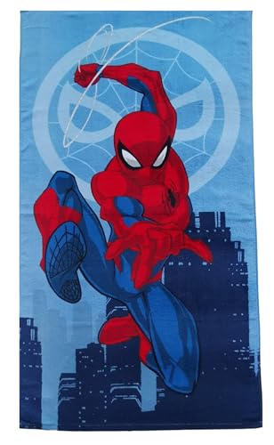 Jerry Fabrics Kinder Handtuch Badetuch Strandtuch Duschtuch für Jungen 100% Baumwolle 70x140 cm (Spiderman)