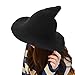 Witch Hat, Felt Witch Hat Foldable Wool Knit Witch Hat