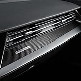 BETTERHUMZ Car Center Console Dashboard Co-Pilot Panel Trim Compatible with Audi A3 8Y S3 RS3 Sportback 2021-2025 for Alcantara Passenger Side Sticker Car Interior Molding Accessories (Carbon)