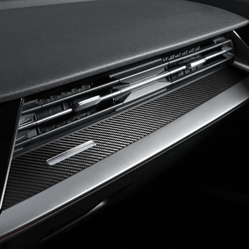 BETTERHUMZ Car Center Console Dashboard Co-Pilot Panel Trim Compatible with Audi A3 8Y S3 RS3 Sportback 2021-2025 for Alcantara Passenger Side Sticker Car Interior Molding Accessories (Carbon)