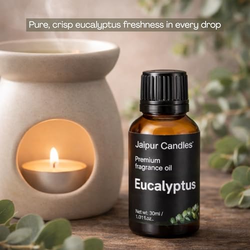 Image of Fragrance Oil | 30 ml | Aroma Oil for Home Fragrance | Best for Aromatherapy | Use in Diffusers, Candles, Air Fresheners (30ML, Eucalyptus)
