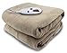Biddeford Blankets Micro Plush Electric Heated Blanket with Digital Controller, Taupe